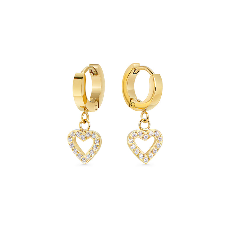 Heart Beam Earrings