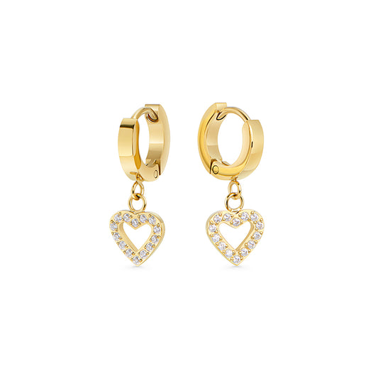 Heart Beam Earrings